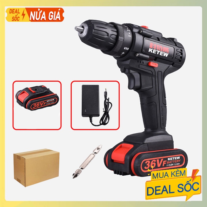 [Chính hãng] Máy Bắt Vít Cầm Tay 36V Máy Khoan Pin
