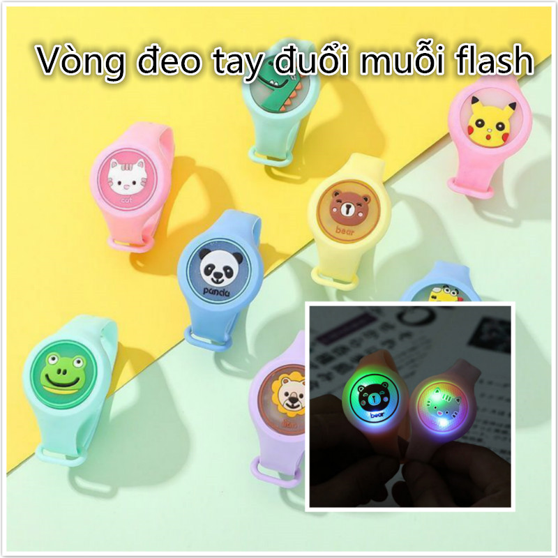 Vòng Tay Silicon Chống Muỗi Dạ Quang Cho Bé