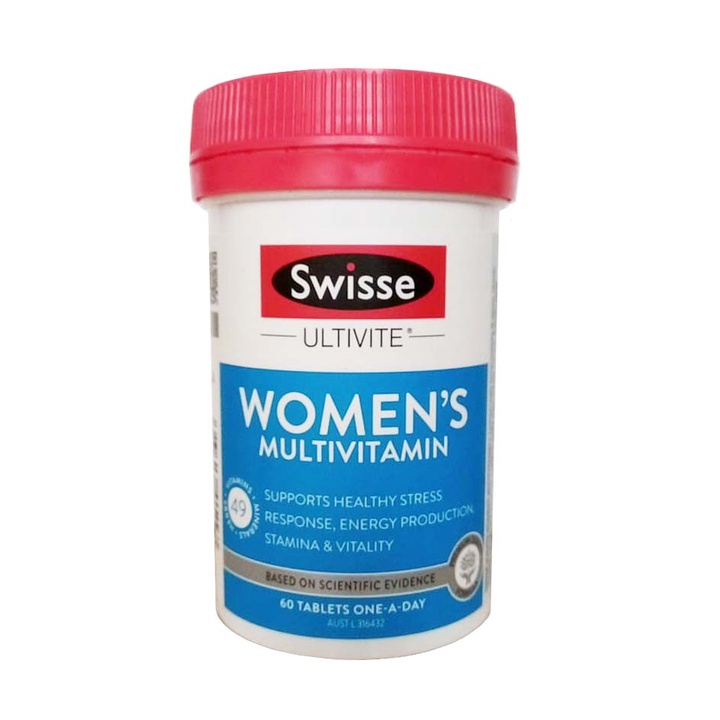 Vitamin Tổng Hợp Cho Nam, Nữ Swisse Men’s/Women's Ultivite Multivitamin của úc 60 viên