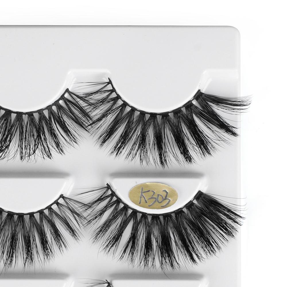 Set 3 Cặp Lông Mi Giả MIH SKONHED 3D Handmade Dày Và Dài Có Thể Tái Sử Dụng