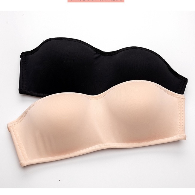 Áo lót nữ đúc su cúp ngang không gọng nâng ngực tạo khe KIMCHIBIKINI bra đẹp đệm mỏng cao cấp sexy AL023