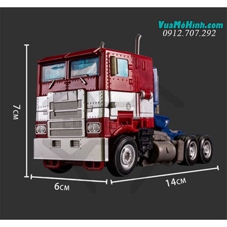 Mô hình Robot Transformers Optimus Prime Sai Star Commander biến hình robot người máy xe oto tải đầu kéo cao 18cm