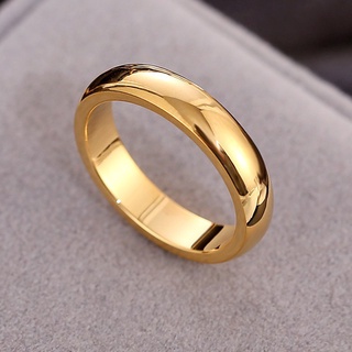 Fine Jewelry Stainless Couple Ring Gold18K Men Women Accessories 621r1 #