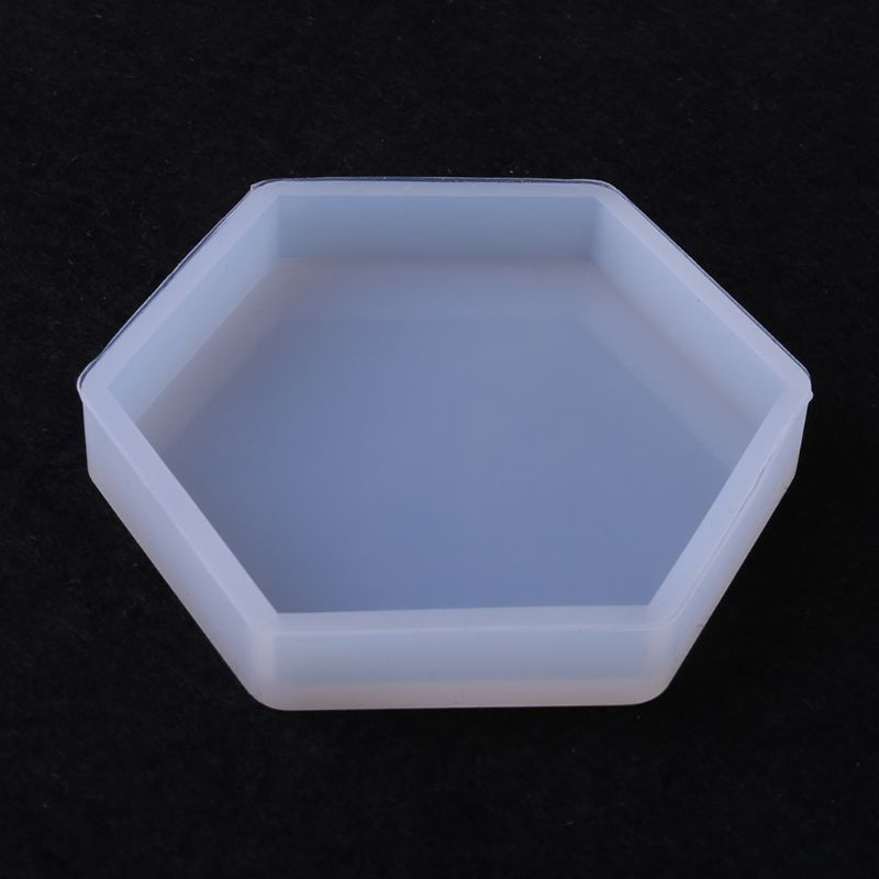 Bộ 4 khuôn làm đế lót ly hình trái tim bằng pha lê epoxy DIY