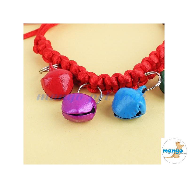 Vòng Cổ Đan Handmade Nhiều Chuông Cho Mèo