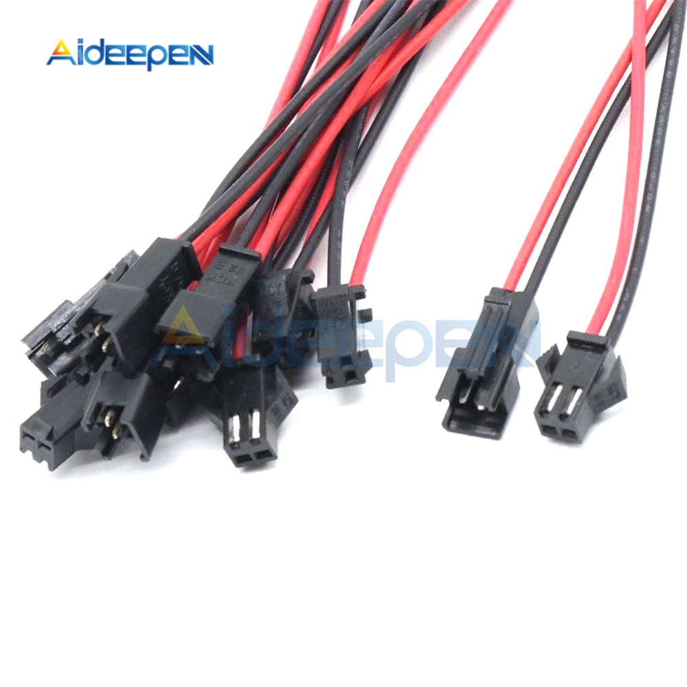 Set 5 Cặp 10 Cặp Phích Cắm 3 Chấu 10cm / 15cm / 30cm jst sm 2p