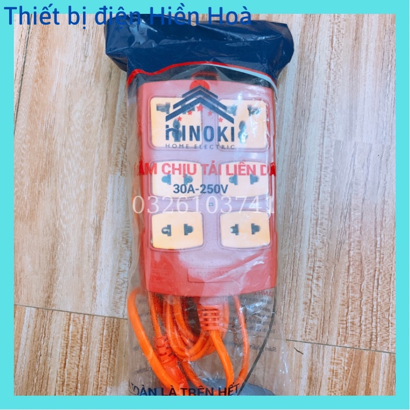 Ổ cắm điện chịu tải 6 liền dây 3m - Ổ cắm điện 6 lỗ lõi sứ