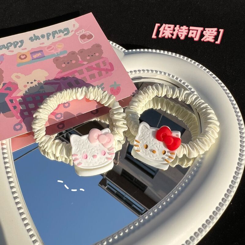 Băng Đô Cài Tóc Đa Năng Hình Hello Kitty Phong Cách Hàn Quốc Cho Nữ