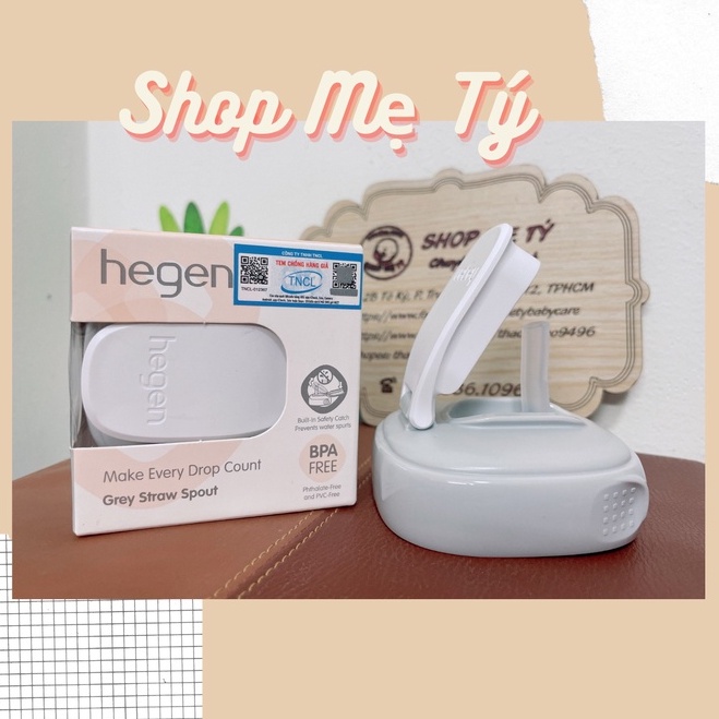 (FULLBOX) Bộ Nắp hút bình tập hút Hegen / phụ kiện cho bình tập uống Hegen có ống hút