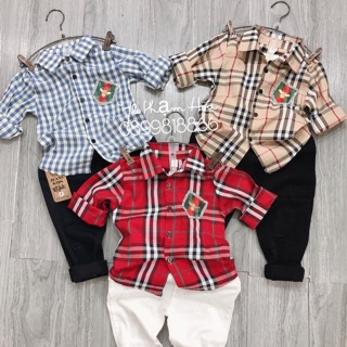 Áo sơmi Burberry cho bé (Combo 2 áo)