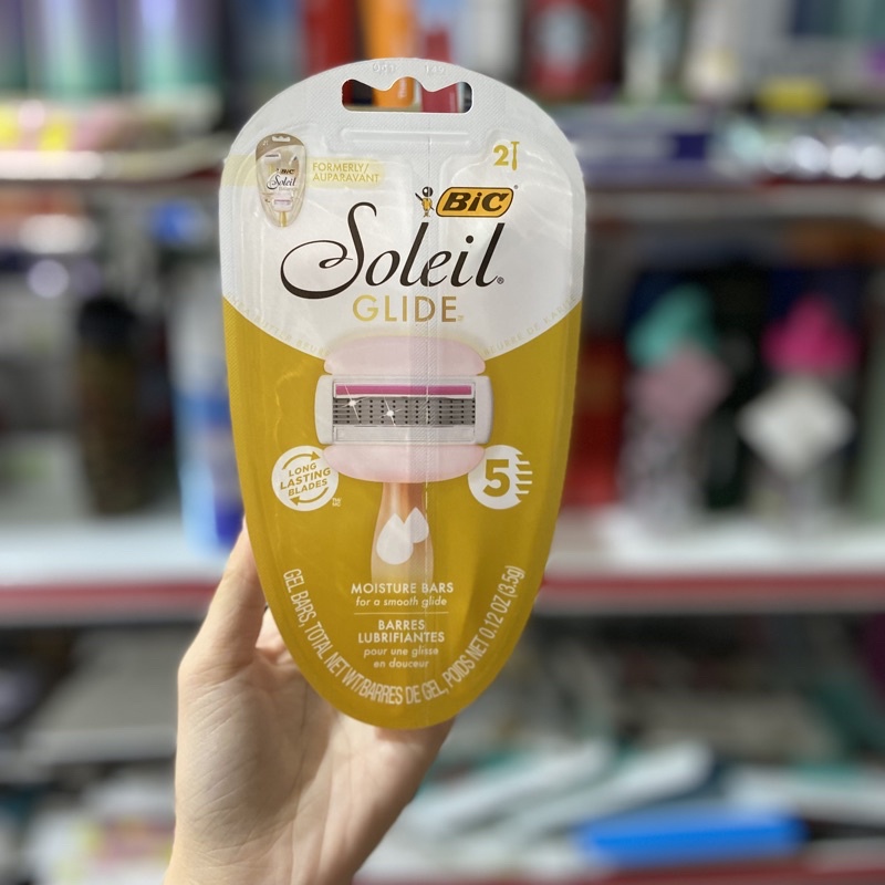 [BILL MỸ] SET 2 DAO CẠO NỮ ĐẦU BƠ BIC SOLEIL