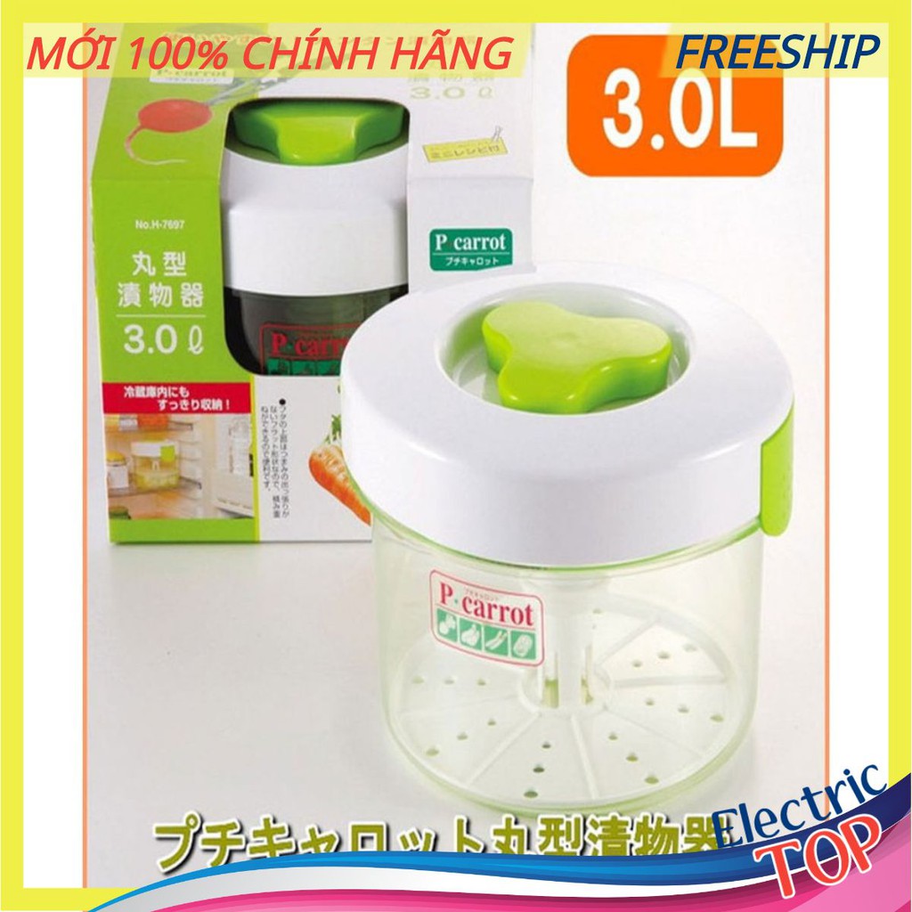 Hộp muối dưa cà 3L loại tròn - Hàng nội địa Nhật Bản