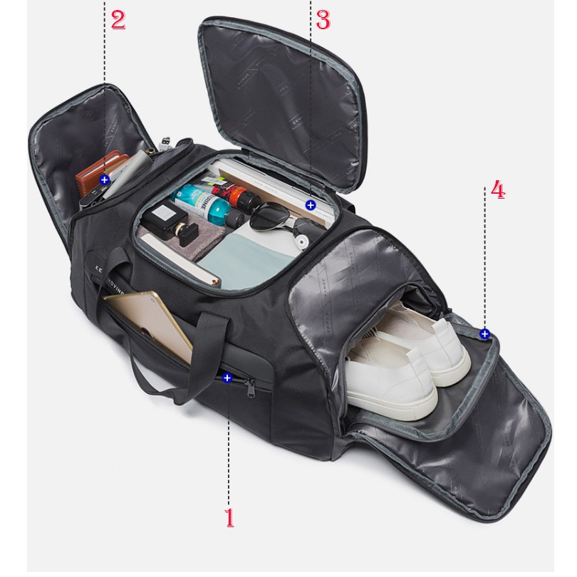 Túi xách du lịch thể thao nam kiêm balo du lịch cao cấp phong cách mới(15,6&quot;)