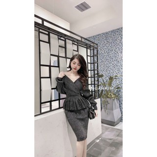 set váy len nhũ quảng châu