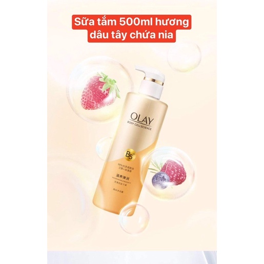 Sữa tắm, dưỡng thể Olay B3+Vitamin C trắng da