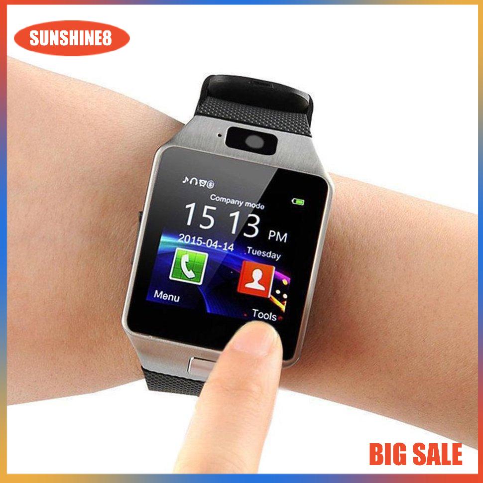 【SUN】DZ09 Đồng hồ đeo tay thông minh Máy ảnh điện thoại SIM TF GSM Đa ngôn ngữ