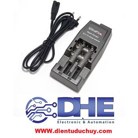 BỘ SẠC CÓ DÂY 2 PIN LITHIUM-ION 18650/18350/14500 - HÀNG CHÍNH HÃNG ULTRAFIRE, RẤT CHẤT LƯỢNG