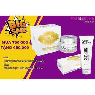 [Mua1 Được 2] MUA Kem nám thể nặng White Doctors Melasma Pro TẶNG Sữa rửa mặt White Doctors Cleanser