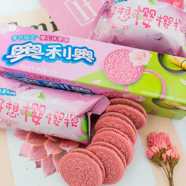 Oreo hồng anh đào sakura matcha