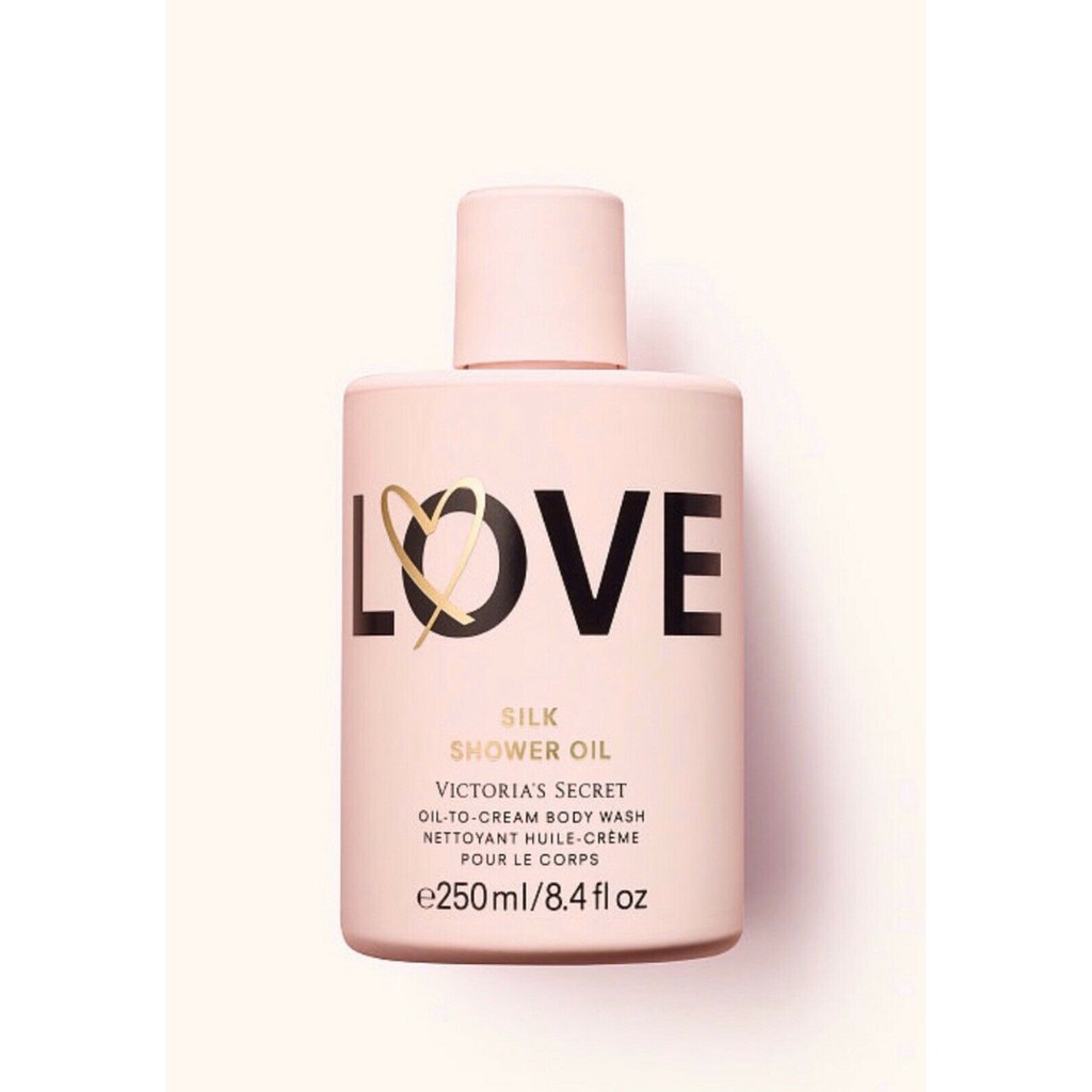 Sữa tắm nước hoa Victoria's Secret Love Silk Shower Oil 250ml (Mỹ)