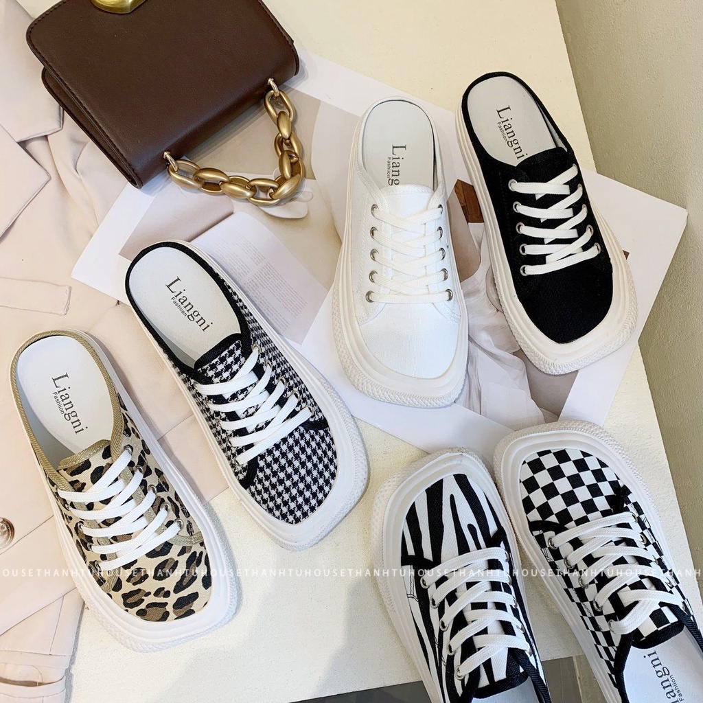 Giày Sục Nữ Thể Thao - Slip On Đạp Gót Thời Trang - GS002