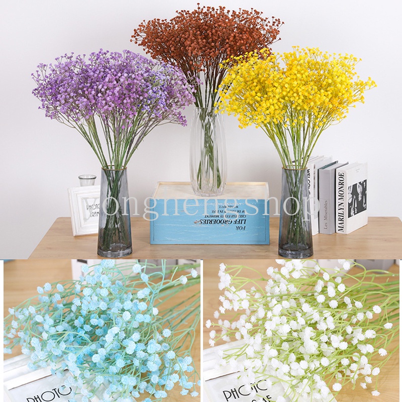 Bó Hoa Gypsophila Giả Bằng Nhựa Trang Trí Tiệc Cưới/Nhà Ở DIY