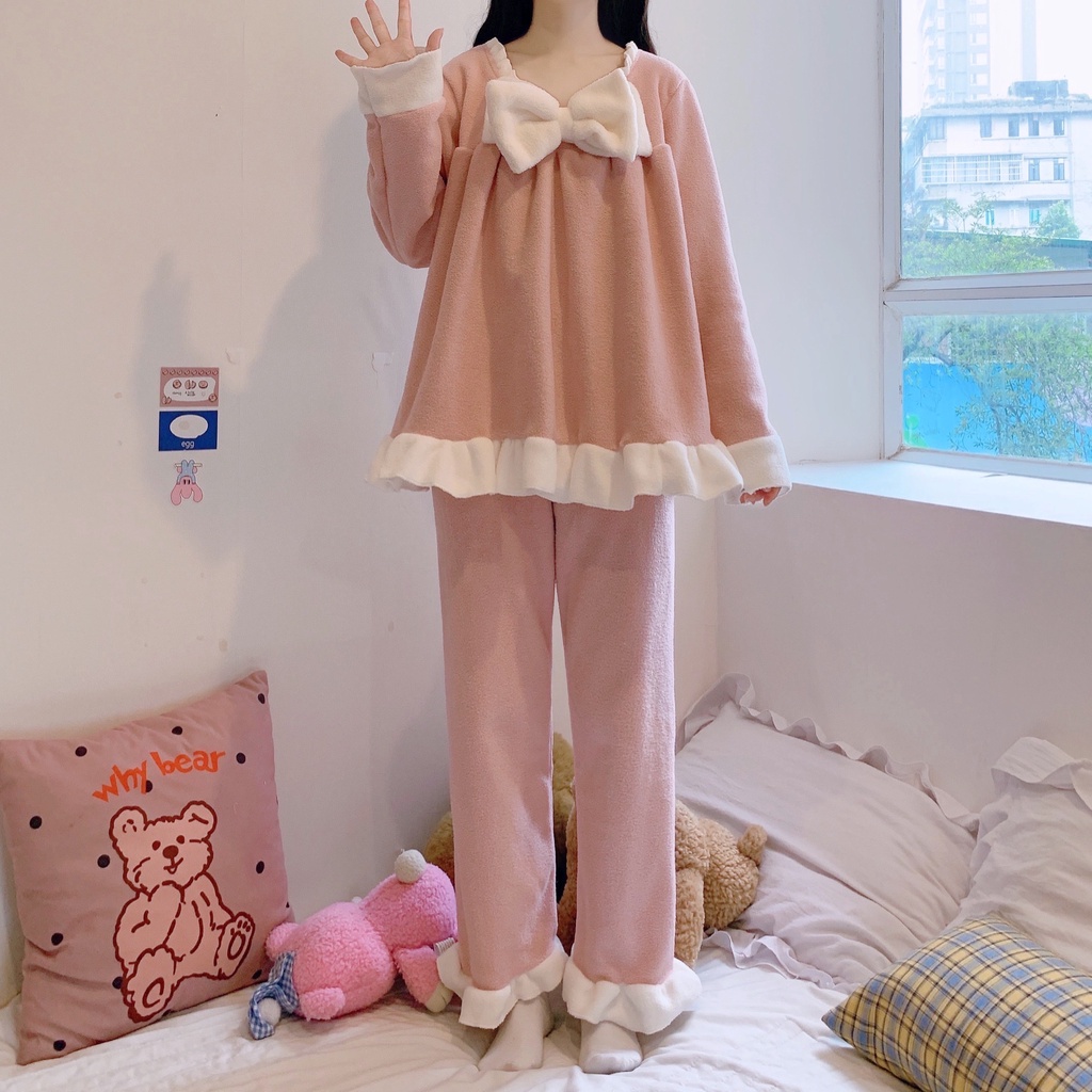 Đầm Ngủ Bằng Lông Cừu San Hô Dày Thời Trang Thu Đông Dành Cho Nữ 2021 796c- * | BigBuy360 - bigbuy360.vn