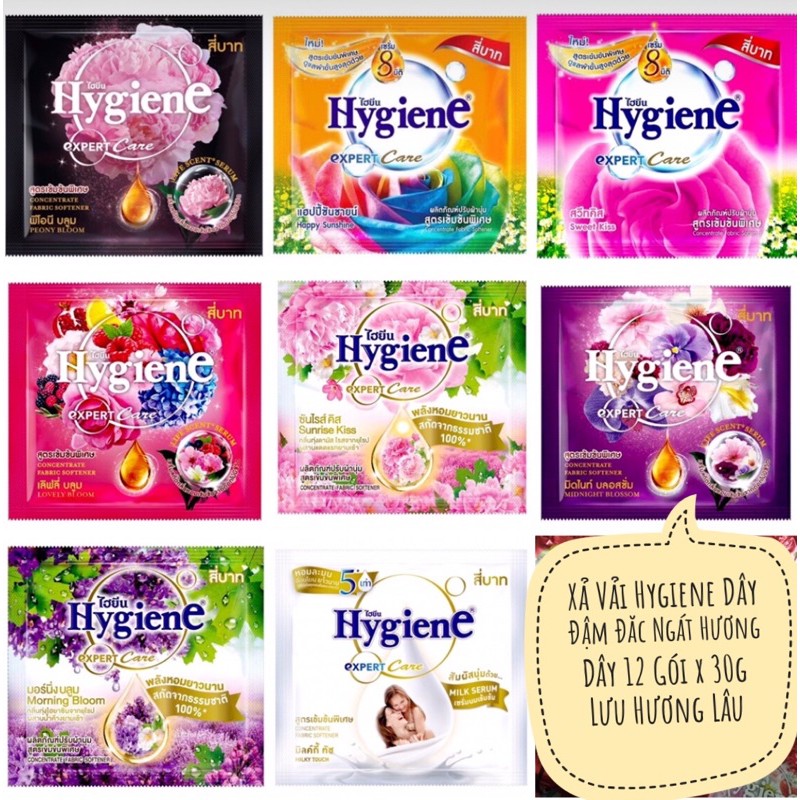 💐 Combo 10 dây =120 gói nước xả vải Hygiene đậm đặc Thái lan