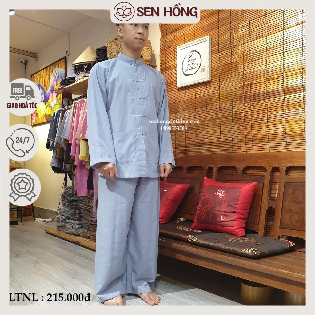 Bộ Phật tử nam # đồ lam đi chùa cư sĩ # pháp phục nam cao cổ truyền thống LTN