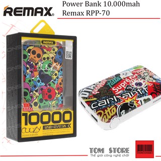 Sạc dự phòng remax rpp-70 10000mah - bh 12 tháng