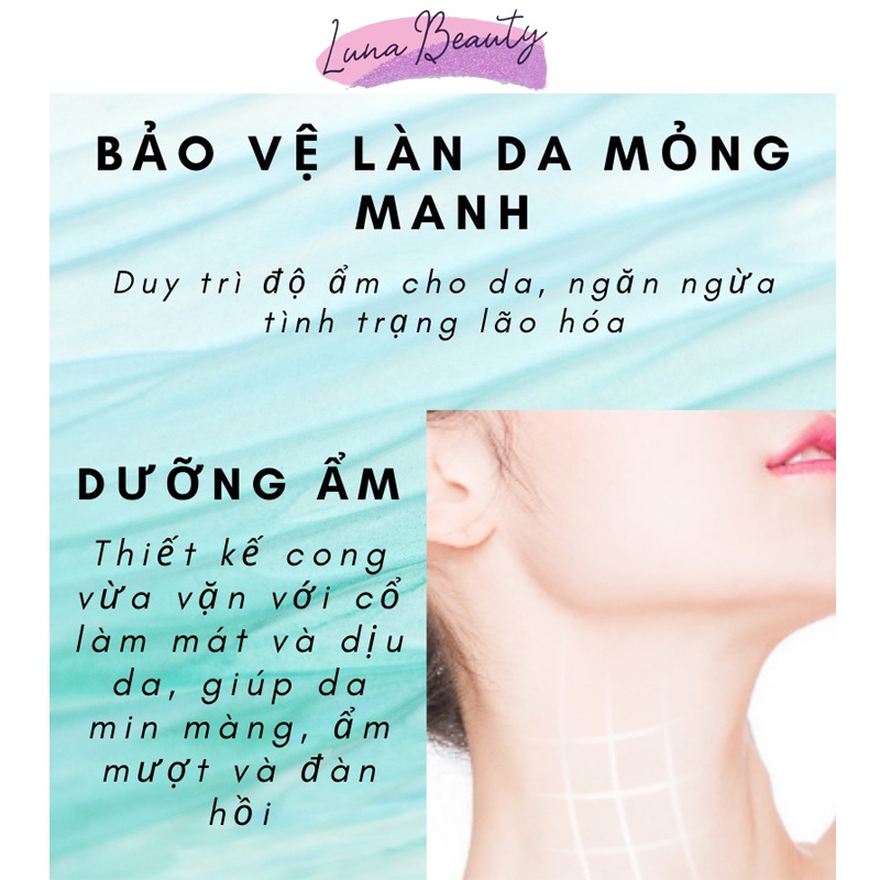 Mặt nạ dưỡng da cổ Venzen giúp dưỡng ẩm, làm trắng da, làm săn chắc vùng cổ