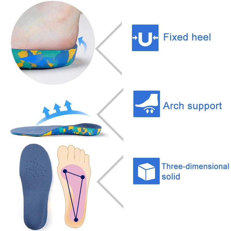 Kids Insoles Correction Tool Kid's Arch Support Cushion Orthopedic Foot Cove Strut Children Insole Outsole Sport Shoes Pads