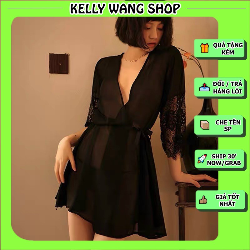 Váy ngủ SX273 KELLY WANG áo ngủ cao cấp - váy ngủ sexy