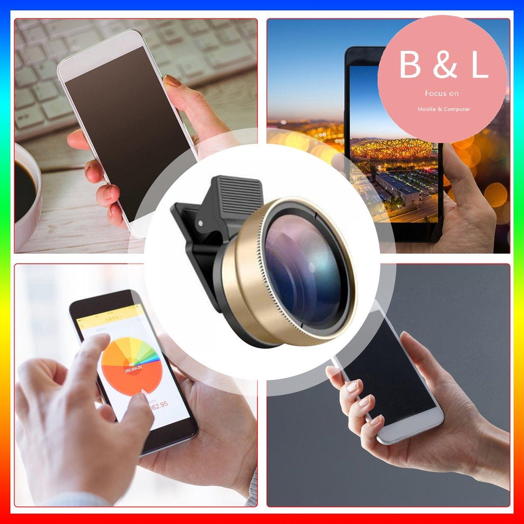 Ống Kính Góc Rộng 0.45x 49uv Cho Điện Thoại