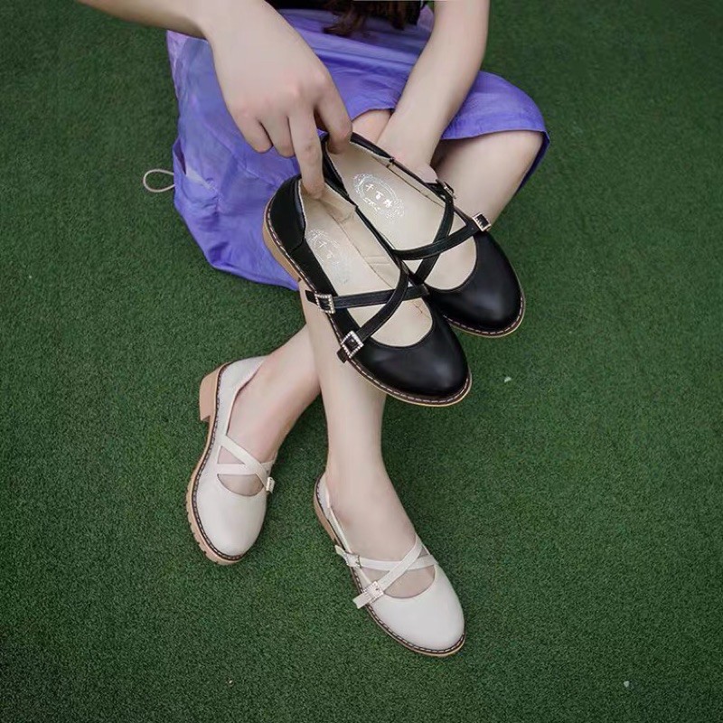D128- giày oxford nữ da mềm mũi tròn phong cách hàn quốc trẻ trung kèm ảnh thật | BigBuy360 - bigbuy360.vn