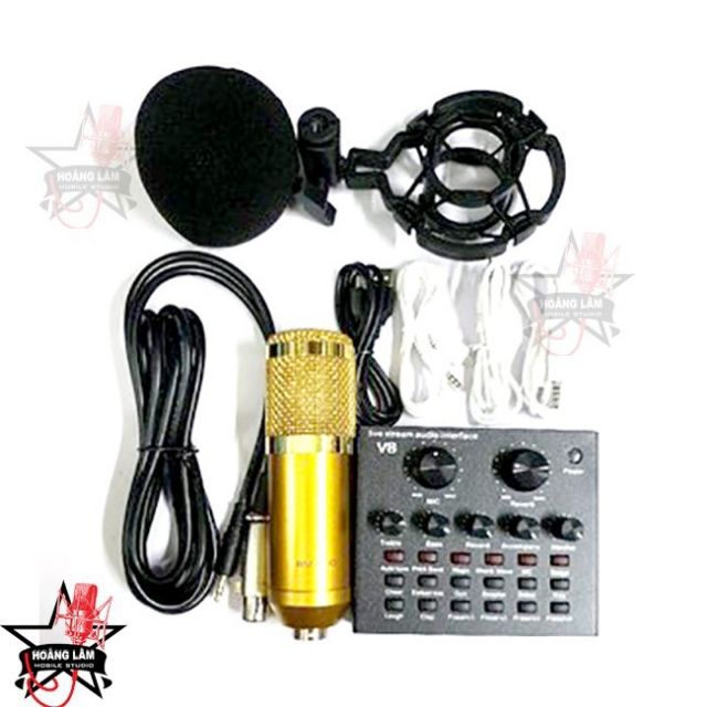 Micro BM900 + Soundcard V8 + Tai nghe Sony hát livestream, thu âm, karaoke