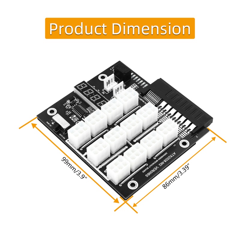 Bo Mạch Chuyển Đổi Nguồn Điện NAMA Ethereum ETH BTC 12V GPU / PSU Cho Thẻ Đồ Họa