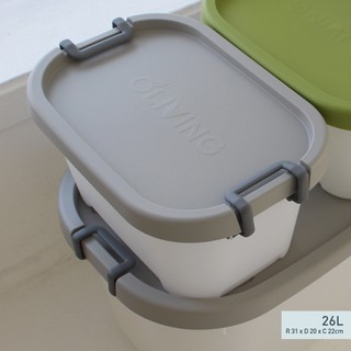 Thùng đựng đồ đa năng curve oliving box 26l - nhựa cao cấp hàn quốc - không nắp
