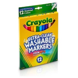 Bộ 12 bút lông nét đậm Crayola Board Line Ultra Clean