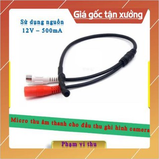 Micro thu âm thanh cho đầu thu ghi hình camera