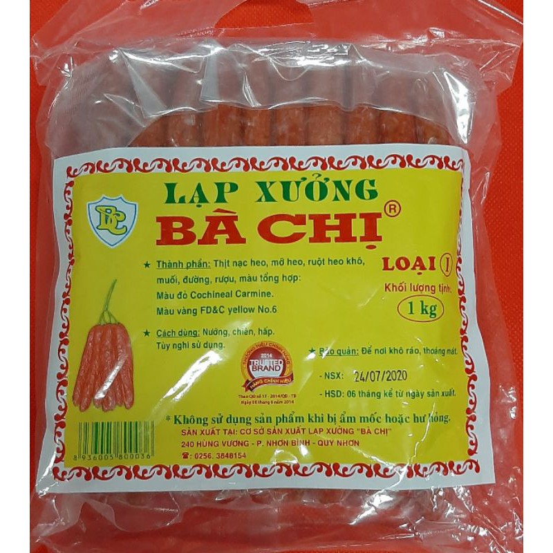 Lạp xưởng bà chị đặc biệt nhãn vàng