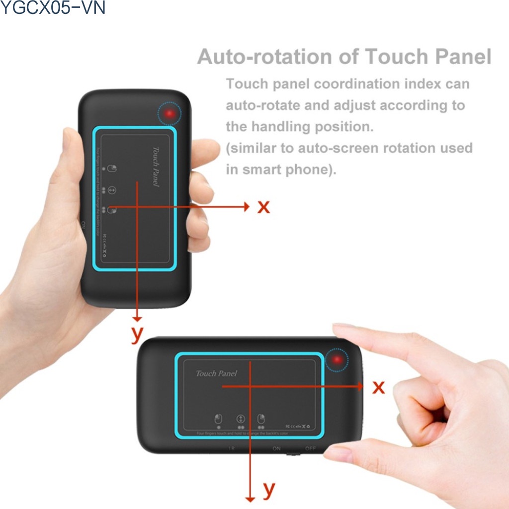 Bàn Phím Tích Hợp Cảm Ứng Thông Minh Thay Đổi Màu Sắc H20 2.4g | BigBuy360 - bigbuy360.vn