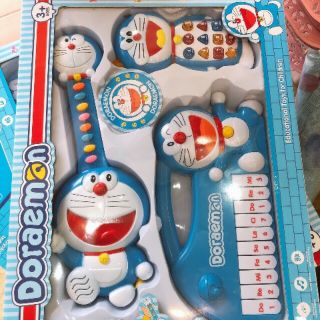 [COMBO SIÊU VUI NHỘN] Bộ đàn và điện thoại Doraemon cho bé