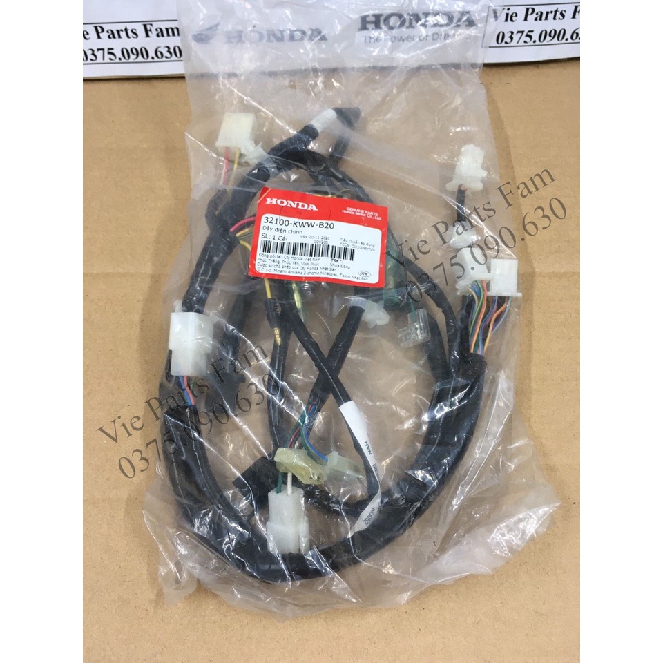 Bộ dây điện sườn Wave S110, RSX 110 , hàng chính hãng Honda mới 100%