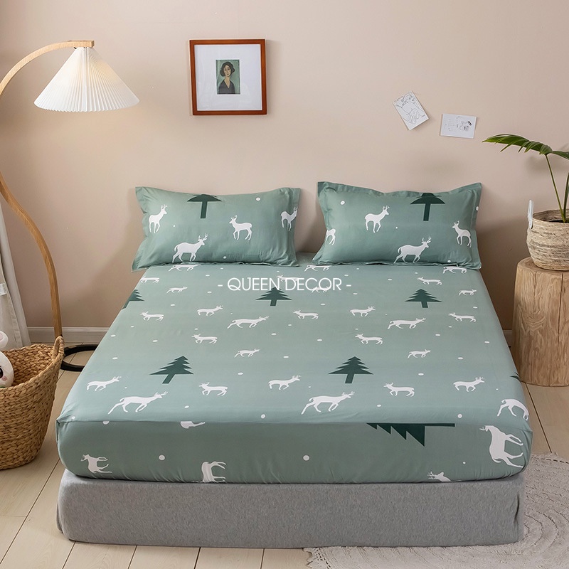 Bộ Ga Gối 3 Món M6. M8. M2 💖 Ga Giường + 2 Vỏ Gối Nằm, Drap Trải Nệm Cotton Poly  - QueenDecor | BigBuy360 - bigbuy360.vn