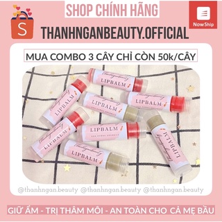 Son dưỡng môi lipbalm giảm thâm môi không màu - có màu hottrend handmade