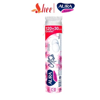 Bông Tẩy Trang Aura Beauty Cotton Pads 150 Miếng