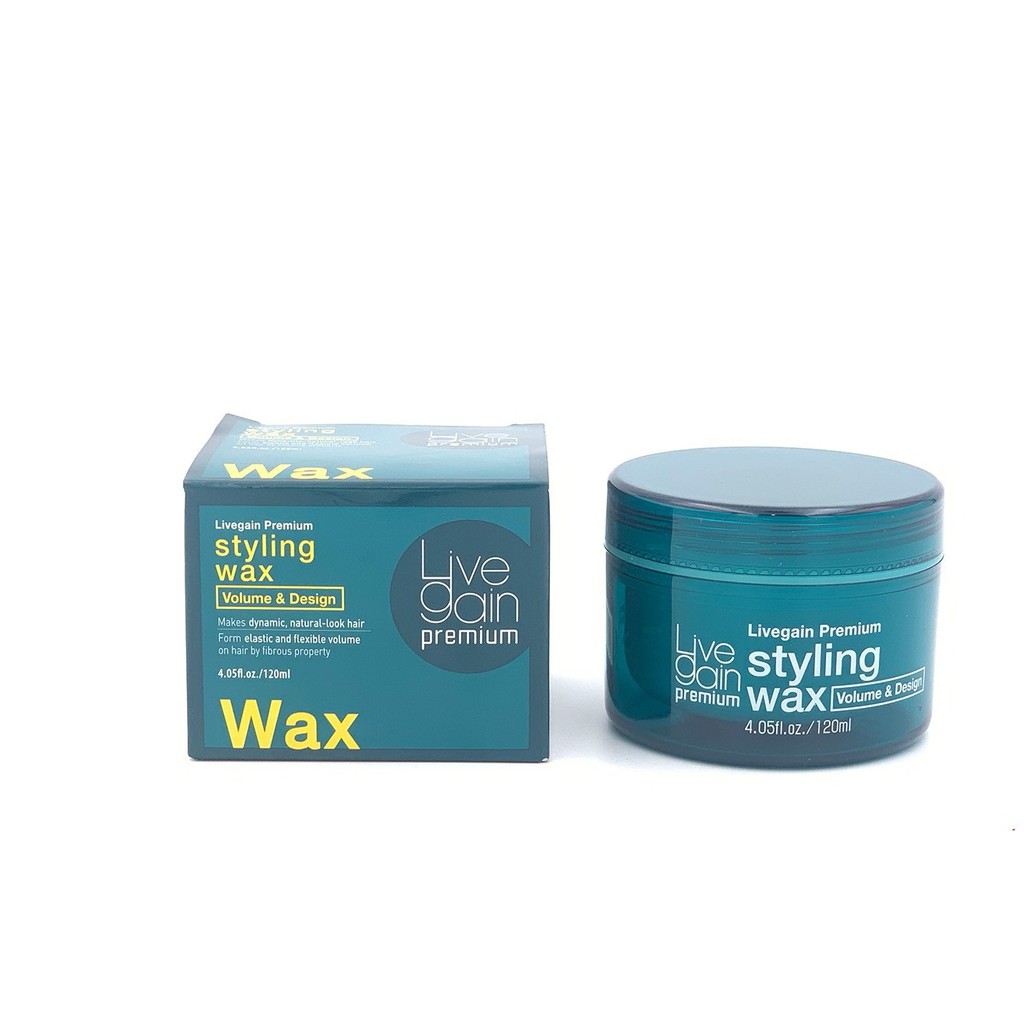 Wax mềm LiveGain Styling xanh tạo kiểu tóc nam 120ml (KOREA)