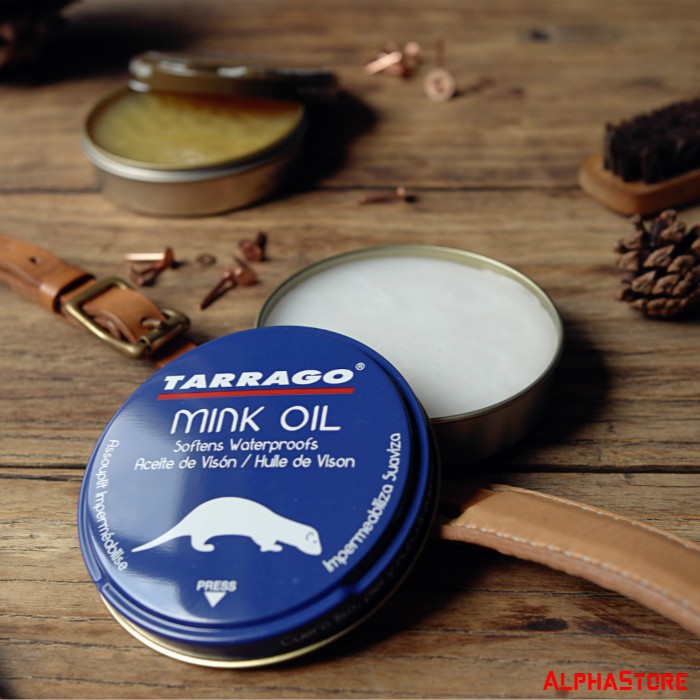 Mỡ Chồn Đánh Giày Tarrago Mink Oil 100ml - Dầu Chồn Bảo Dưỡng Đồ Da, Giày Dép, Túi Xách, Áo Da, Ví, Sofa, Nội Thất Ô Tô