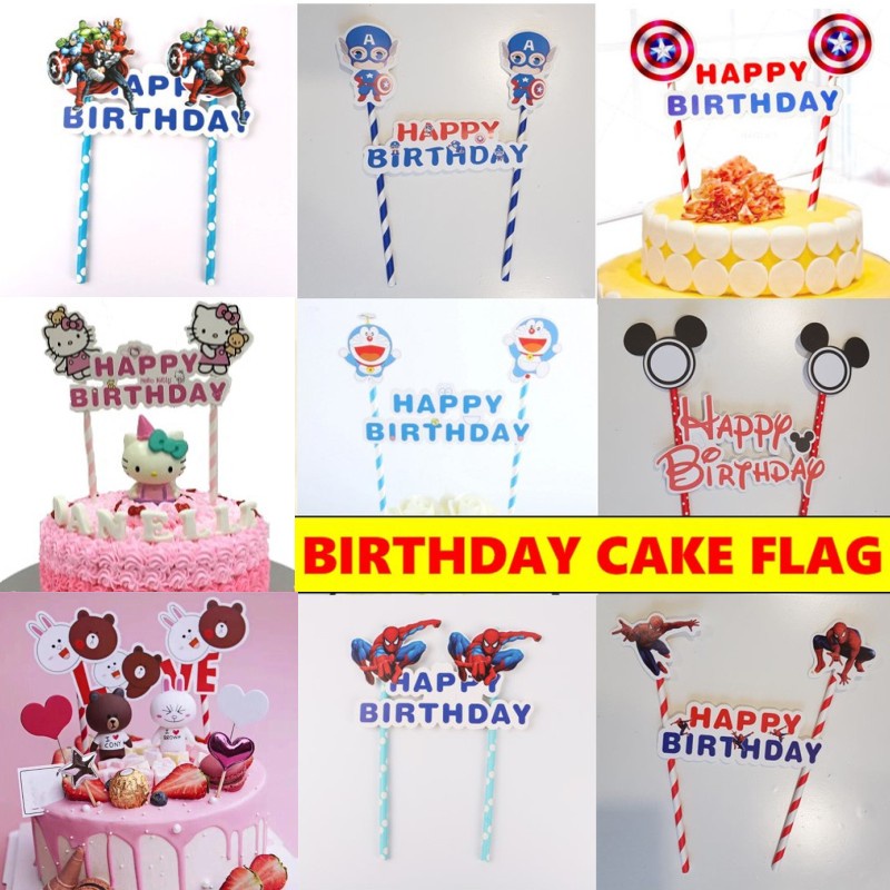Que Cắm Trang Trí Bánh Kem Chữ Happy Birthday